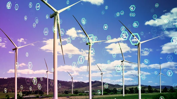 Miljöskyddsteknik och global hållbar energiteknik — Stockfoto