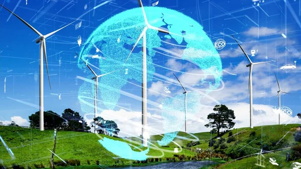 Environmental conservation technology and approaching global sustainable ESG — Stock Photo, Image