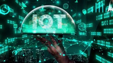 İnternet Ağı kavramsal 5G İletişim Teknolojisi