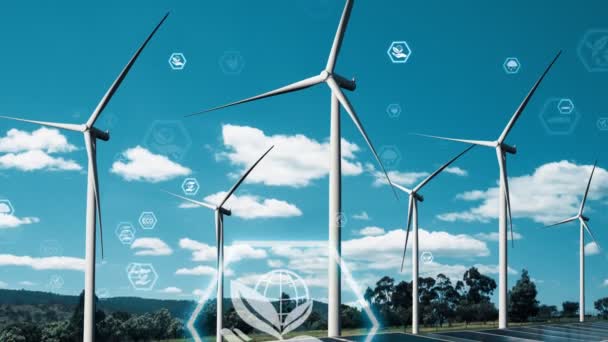 Περιβαλλοντική τεχνολογία διατήρησης και προσέγγιση της παγκόσμιας βιώσιμης ESG — Αρχείο Βίντεο