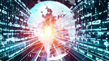 Fütürist küresel sosyal medya, insanlar iletişim ağı ve dijital veri paylaşımı