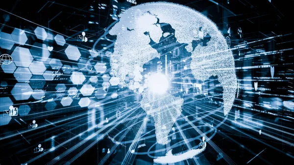 Fütürist küresel sosyal medya, insanlar iletişim ağı ve dijital veri paylaşımı