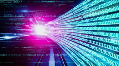 Yazılım geliştirme, uygulama programlama kodu ve gizli bilgisayar kodlaması