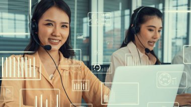 Müşteri desteği çağrı merkezi kıskanç grafik ile veri sağlar