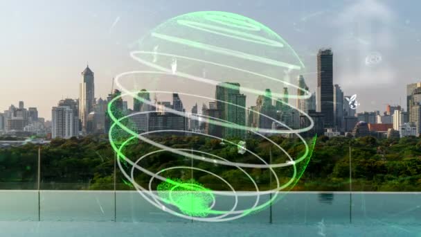 La technologie des villes vertes évolue vers un concept de transformation durable — Video