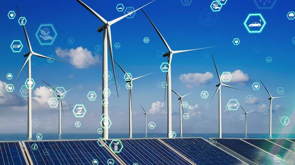 Környezetvédelmi technológia és közeledés a globális fenntartható ESG-hez — Stock Fotó