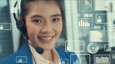 Müşteri desteği çağrı merkezi kıskanç grafik ile veri sağlar