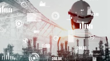Geleceğin fabrikası ve yaratıcı enerji endüstrisi konsepti