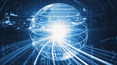 Çevrimiçi trafik kontrol sistemine sahip gizli gelecekçi şehirde akıllı ulaşım