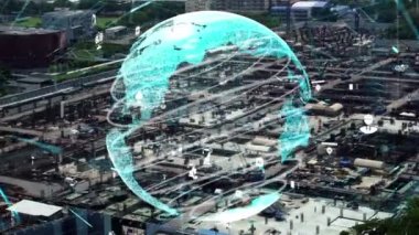 İnşaat alanı üzerinde değişiklik grafikli inşaat teknolojisi kavramı