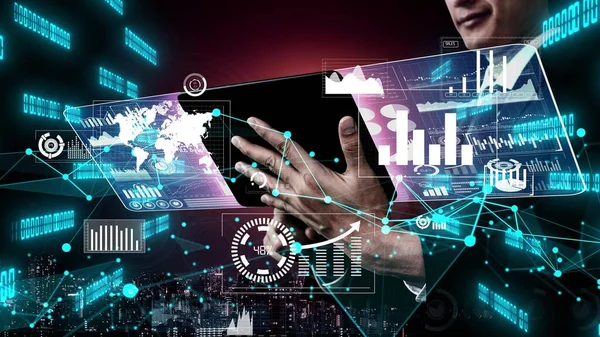 Big Data Technology for Business Finance conceptual. — Foto de Stock
