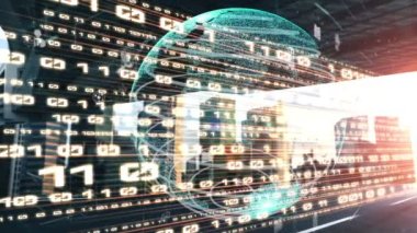 Fütürist küresel sosyal medya, insanlar iletişim ağı ve dijital veri paylaşımı