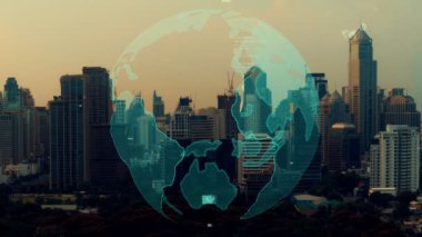 Akıllı şehirde küresel bağlantı ve internet ağı değişikliği