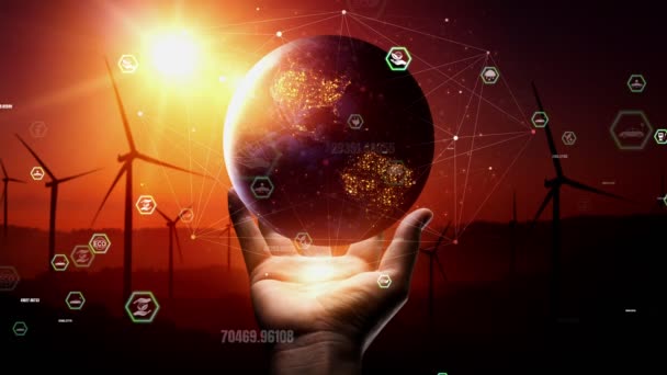 Koncepcionális környezetvédelem és fenntartható ESG-fejlesztés — Stock videók