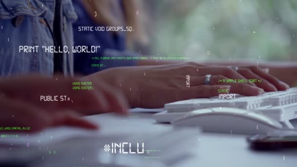 Programowanie koncepcyjne i kodowanie przyszłego oprogramowania — Wideo stockowe