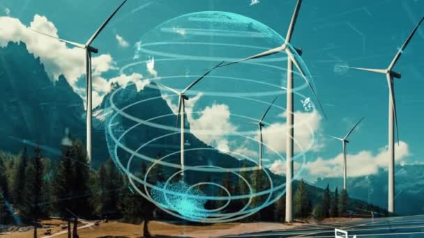 Çevresel koruma teknolojisi ve küresel sürdürülebilir ESG 'ye yaklaşıyor — Stok video