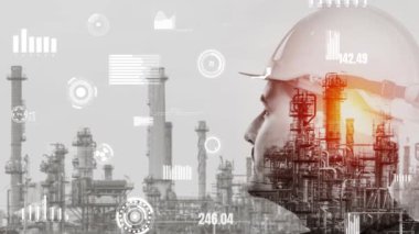 Geleceğin fabrikası ve yaratıcı enerji endüstrisi konsepti