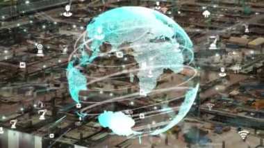 İnşaat alanı üzerinde değişiklik grafikli inşaat teknolojisi kavramı