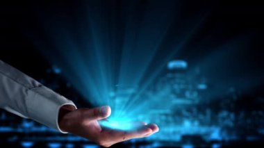 Gelecekçi robot yapay zeka yapay zeka aydınlatıcı yapay zeka teknolojisi konsepti