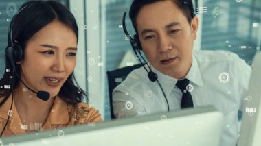 Müşteri desteği çağrı merkezi kıskanç grafik ile veri sağlar