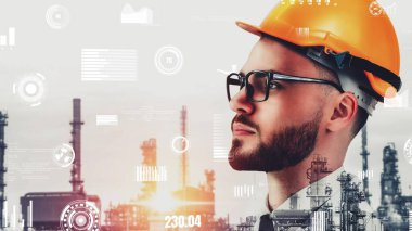 Geleceğin fabrikası ve yaratıcı enerji endüstrisi konsepti