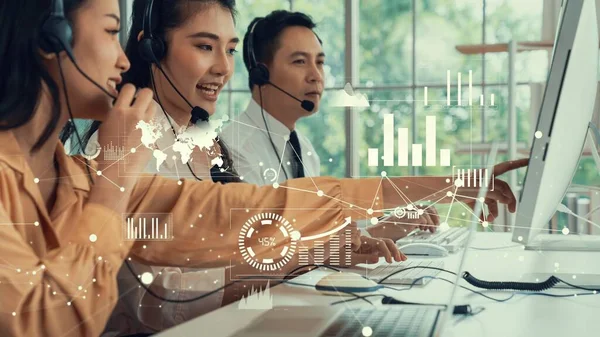 Müşteri desteği çağrı merkezi kıskanç grafik ile veri sağlar