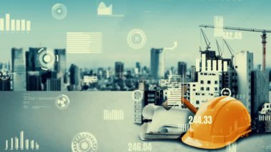 Yenilikçi mimari ve yaratıcı sivil plan inşa projesi