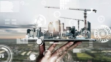 Yenilikçi mimari ve yaratıcı sivil plan inşa projesi