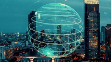 Akıllı şehirde küresel bağlantı ve internet ağı değişikliği