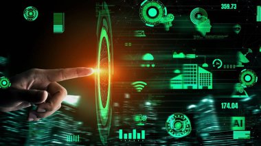 İnternet Ağı kavramsal 5G İletişim Teknolojisi