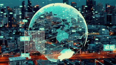 Akıllı şehirde küresel bağlantı ve internet ağı değişikliği