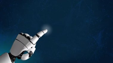 Gelecekçi robot yapay zeka devrimci yapay zeka teknolojisi konsepti