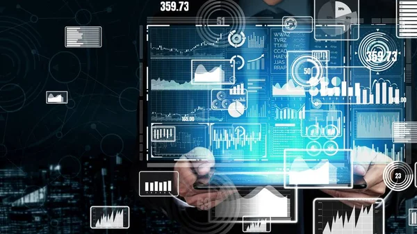 ビジネスファイナンスの概念のためのビッグデータ技術. — ストック写真