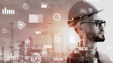 Geleceğin fabrikası ve yaratıcı enerji endüstrisi konsepti