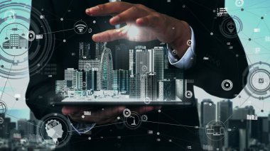 İnternet Ağı kavramsal 5G İletişim Teknolojisi