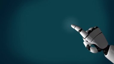 Gelecekçi robot yapay zeka devrimci yapay zeka teknolojisi konsepti