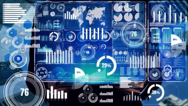 Big Data Technology for Business Finance conceptuel. — Video