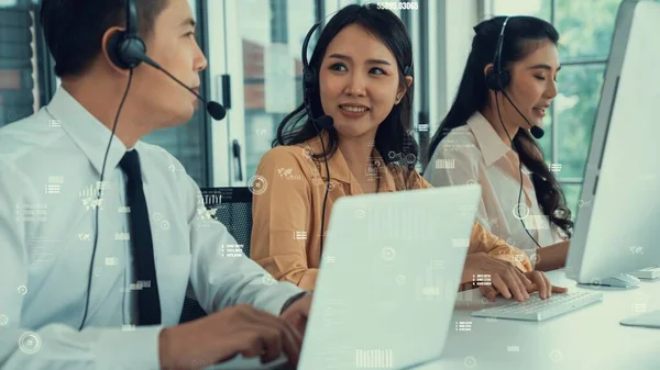 Müşteri desteği çağrı merkezi kıskanç grafik ile veri sağlar