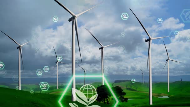 Miljøvernteknologi og nærmer seg global bærekraftig ESG – stockvideo