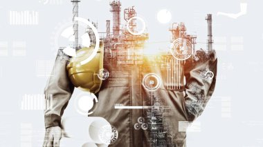 Geleceğin fabrikası ve yaratıcı enerji endüstrisi konsepti
