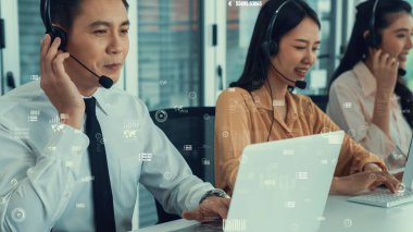 Müşteri desteği çağrı merkezi kıskanç grafik ile veri sağlar