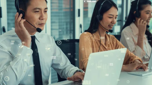 Müşteri desteği çağrı merkezi kıskanç grafik ile veri sağlar