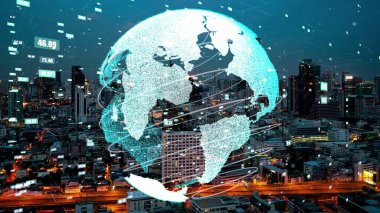 Akıllı şehirde küresel bağlantı ve internet ağı değişikliği