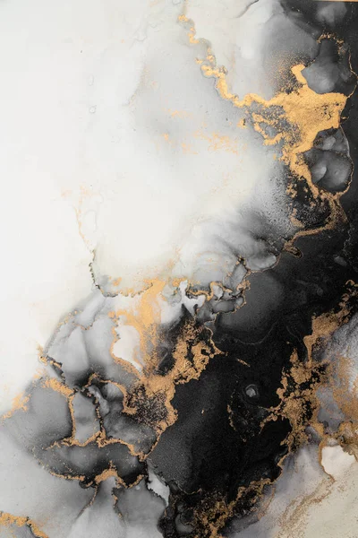 Marble ink abstract art from exquisite original painting for abstract background — Stock Photo, Image