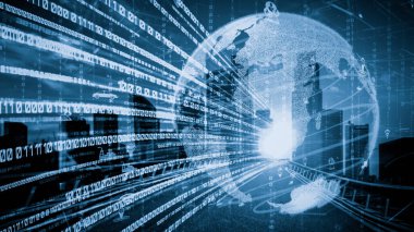 Çevrimiçi trafik kontrol sistemine sahip gizli gelecekçi şehirde akıllı ulaşım