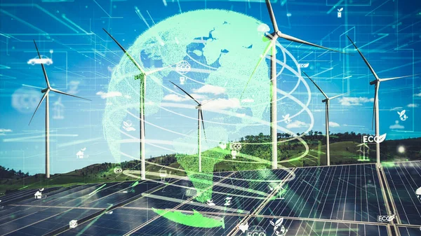 Umweltschutztechnologie und die Annäherung an ein globales nachhaltiges ESG — Stockfoto