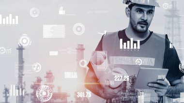 Geleceğin fabrikası ve yaratıcı enerji endüstrisi konsepti