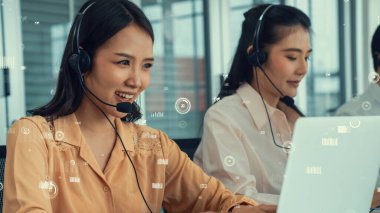 Müşteri desteği çağrı merkezi kıskanç grafik ile veri sağlar