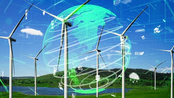 環境保全技術と地球規模での持続可能なESG — ストック写真