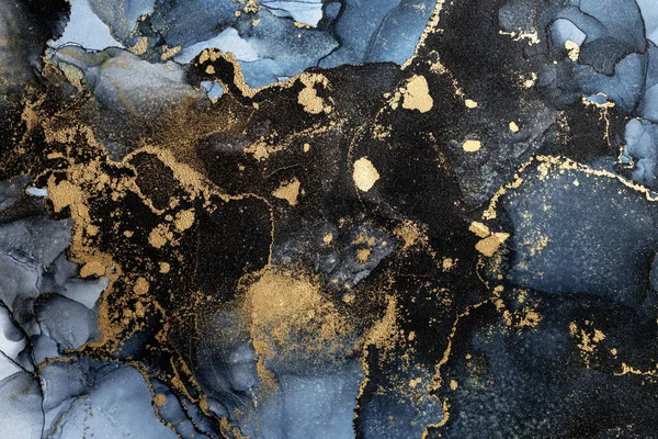 抽象的な背景のための絶妙なオリジナル絵画から大理石インク抽象芸術 — ストック写真